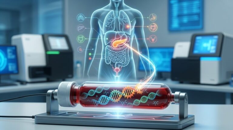cancer blood test - pic: Gemini AI